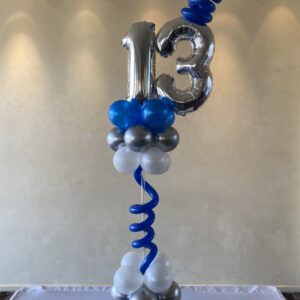 Double number buffet centrepiece