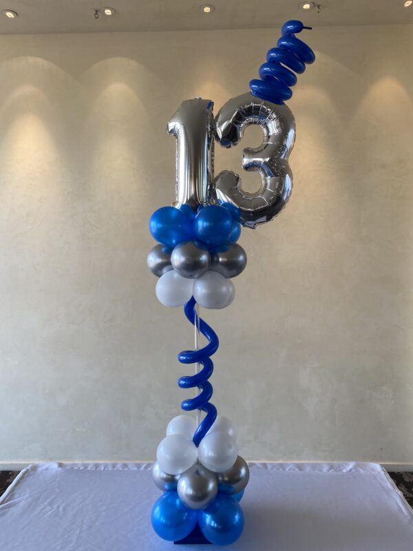 Double number buffet centrepiece