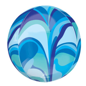 Blue macro marble orbz