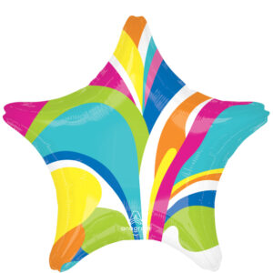 Vibrant macro marble star