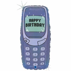 Mobile phone birthday balloon shape
