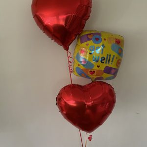 Get well heart bouquet